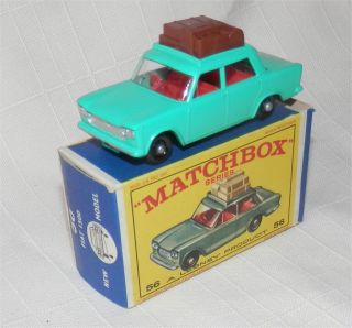 1960s.  Lesney.  Matchbox 56b Fiat 1500 Saloon.  Bpw. ,