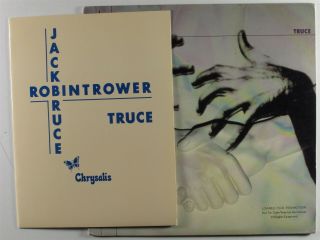 Robin Trower/jack Bruce Truce Chrysalis Lp Nm Promo W/ Press Kit