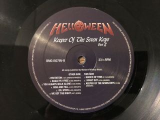 Helloween Keeper of the Seven keys Part II,  Vinyl 5