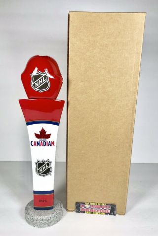 Molson Canadian Hockey NHL Goalie Beer Tap Handle 11.  5” Tall - Brand 3