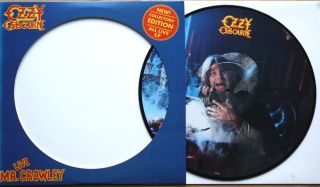 Ex/ex Ozzy Osbourne Mr Crowley (live) 12 " Vinyl Picture Disc Black Sabbath