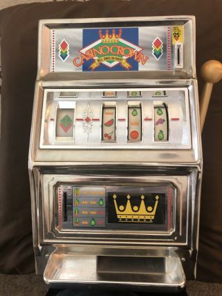Vintage Waco Casino Crown 25 Cent Casino Slot Machine Gambling Antique Metal Toy