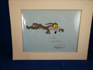 Wile E Coyote Chuck Jones Signed Animation Art From Wild About Hurry 1959 Warner