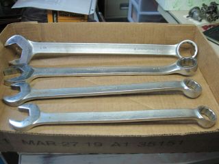 Vintage Pre - Owned International Harvester Four Piece Box End Wrench Set.