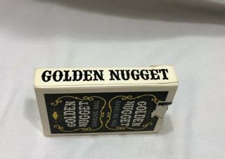 Vintage Golden Nugget Black Deck Gambling Hall Playing Cards Las Vegas Casino 6