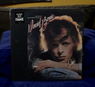 David Bowie Very Rare Lp Young Americans 1975 Usa 1st Press Hype Sticker