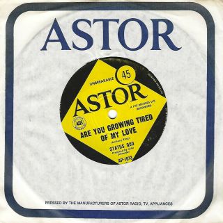 Status Quo Are You Growing Tired Of My Love Australian Astor Rare 7 " Single
