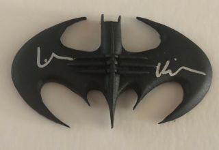 Val Kilmer Signed Mini Batarang Celebrity Authentics - Not Psa Jsa Bas
