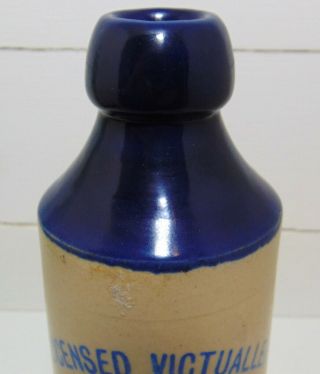 Blue Top & Print Leicester Ginger Beer - Licensed Victuallers c1900 ' s 2