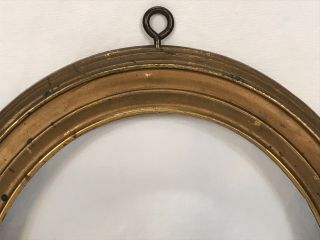 For Steve Only Antique 19th C Bass & Co.  Pale Ale Beer Oval Brass & Wood Frame 2