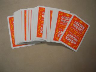 Golden Nugget Casino Las Vegas Deck of Cards Downtown Orange. 4