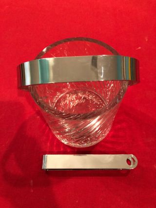 Golden Nugget Casino Ice Container Happy Year 1984 With Tongs 6