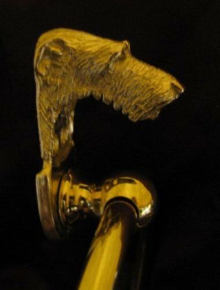 Scottish Deerhound Bronze Towel Ring