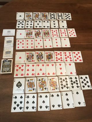 Vintage Un - Golden Nugget Casino Playing Cards Las Vegas Black & Red 2