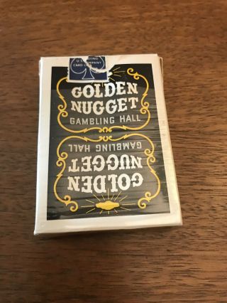 Vintage Un - Golden Nugget Casino Playing Cards Las Vegas Black & Red 5