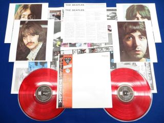 The Beatles White Album 【japan Limited Red - Vinyl】mono W/obi & Full Insert Nm/nm -