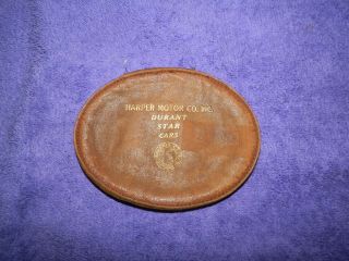 1920s Harper Motor Co.  Inc.  Durant Star Cars Adv.  Leather Pouch