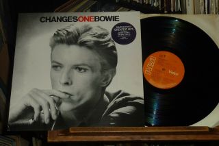 1976 Uk Rca Rs1055 David Bowie - Changesonebowie Orange Labels & Stickered