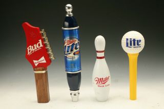 Vintage Beer Tap Handles Miller Beer Budweiser Beer