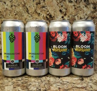 Monkish - Mixed 4 Pack (4 " Empty " Cans) Other Half Trillium 450 Treehouse