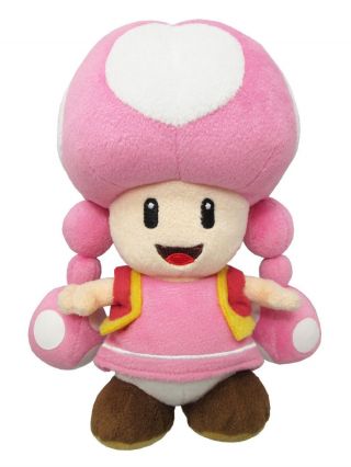 Real Authentic Little Buddy Mario All Star 1450 - Toadette Plush Doll