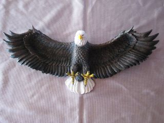 American Bald Eagle Wings Of Glory Large Wall Plaque Sculpture Statue Large