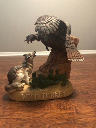 Austin Nichols Wild Turkey And Coyote Decanter,  Limited Edition " Action "