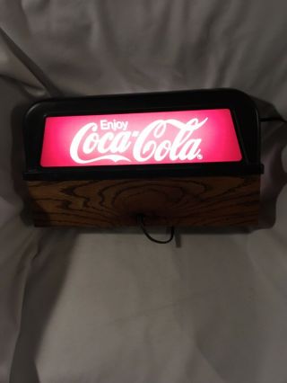 1950 ' s Coca Cola Light Up Counter Sign Display 3