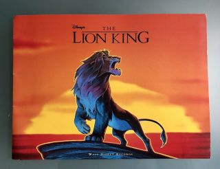 Lion King Animated Movie Disney Records Press Kit With Photos Elton John,  More