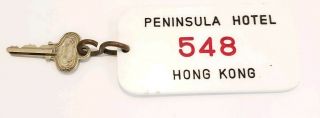 Vintage The Peninsula Hotel Hong Kong Hotel Key & Fob