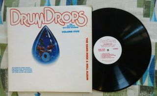 Drum Drops Lp Vol 5 Hard Rock Breaks Beats 1980 Samples Vg,  /vg