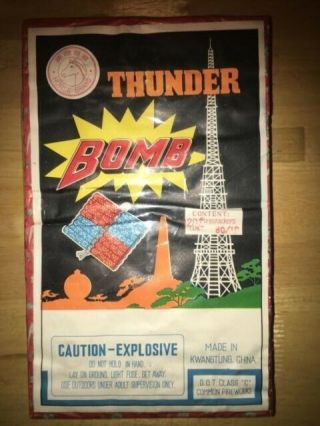 Horse Brand Thunder Bomb 80/16 Firecracker Brick Label