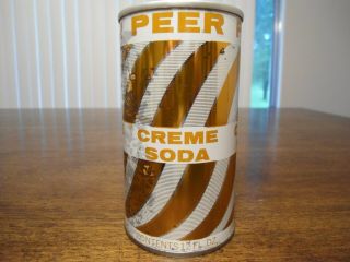 Scarce Vintage Peer Creme Soda Can Fleming Topeka Ks