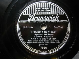 BILLIE HOLIDAY,  TEDDY WILSON’S ORCH ‘I’LL NEVER BE THE SAME’ BRUNSWICK 7926 2