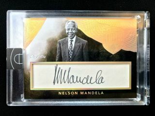 2014 - 15 Panini Eminence Basketball Nelson Mandela Auto Cut 1/1