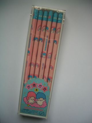 1983 Sanrio Little Twin Stars 12 Pencil In Case 2