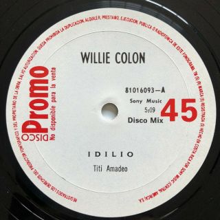 Willie Colon & Hector Lavoe • Idilio • Rare 45 • Latin Salsa Dancefloor
