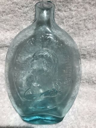 Vintage Washington Taylor Flask Aqua Color 5 1/2 “ 2