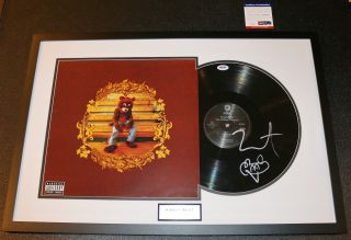Kanye West Sketch Signed College Dropout Vinyl Record Yeezus Autographed Psa Jsa