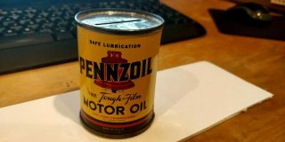 Vintage Pennzoil Oil Can 40 