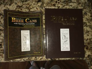 2 Beer Cans With Opening Instructions Books By Kevin Lilek,  Us Beer Cans By Bcca
