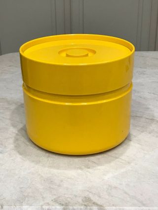 Vintage Heller Yellow Plastic Ice Bucket