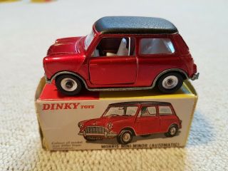 Dinky 183 Morris Mini Minor Automatic Boxed Vintage Diecast,  Box