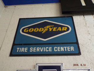 Vintage Double Sided Goodyear Tire Sign 18x24