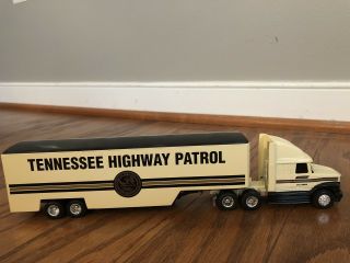 Antique Cars Trucks.  Tractor Trailer.  Tennessee Highway Patrol.  Vintage.  Trooper