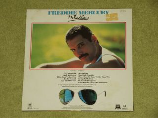 QUEEN / FREDDIE MERCURY Mr Bad Guy - RARE 1985 UK WHITE LABEL PROMO VINYL LP 2
