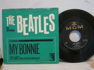 The Beatles " My Bonnie / The Saints " Mgm Picture Sleeve & Record