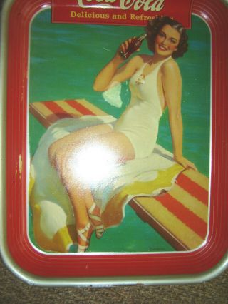 1942 Coca Cola Tray Spring Board Vintage