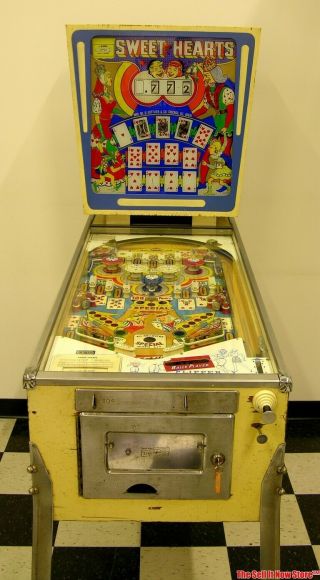 1963 Gottlieb Sweethearts Sweet Hearts Em Pinball Machine Arcade Game Coin Op