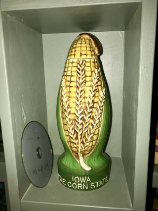 1981 Mike Wayne Originals Distilling Iowa State Corn Whiskey Decanter Bottle